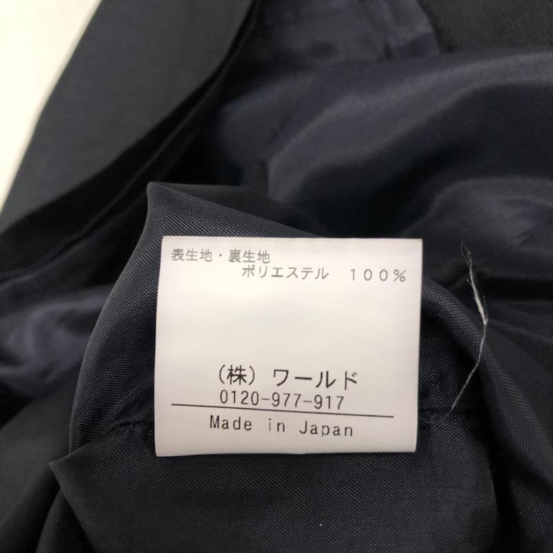 クローラ crolla スカート ひざ丈スカート タックスカート 無地 38 無地 紺 / ネイビー / レディース USED 古着 中古 10030680