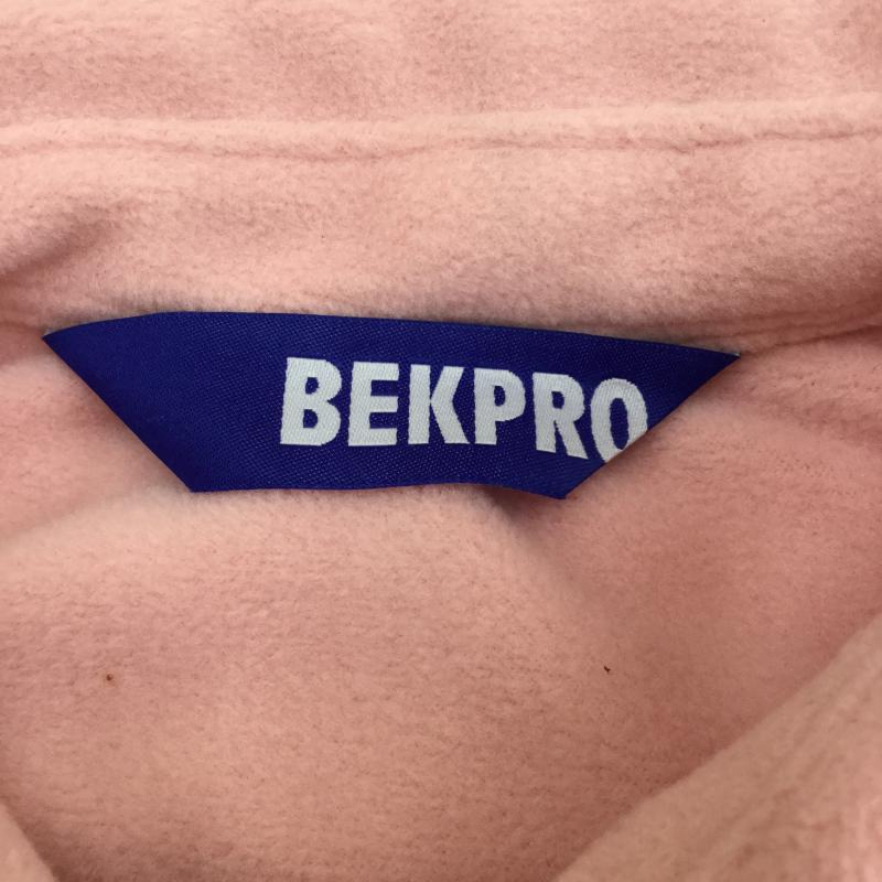 ベクプロ BEKPRO シャツ、ブラウス 長袖 L ロゴ、文字 桃 / ピンク / メンズ USED 古着 中古 10030860