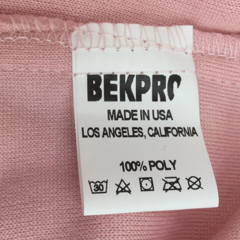 ベクプロ BEKPRO シャツ、ブラウス 長袖 L ロゴ、文字 桃 / ピンク / メンズ USED 古着 中古 10030860