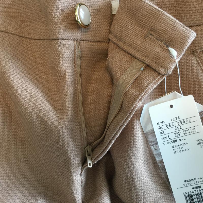 インデックス index パンツ ショートパンツ L 無地 ベージュ / ベージュ / レディース USED 古着 中古 10030982