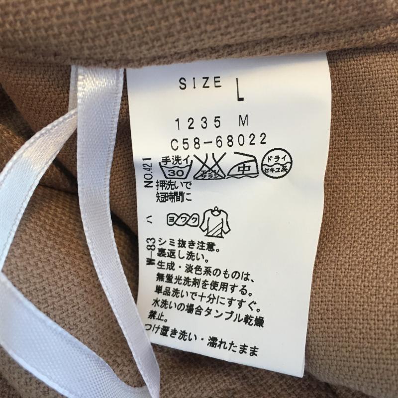インデックス index パンツ ショートパンツ L 無地 ベージュ / ベージュ / レディース USED 古着 中古 10030982