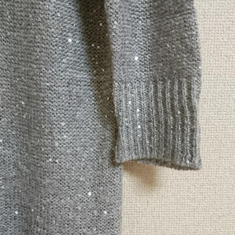 イエナスローブ IENA SLOBE ワンピース ひざ丈スカート 無地 灰 / グレー / X 銀 / シルバー / レディース USED 古着 中古 10031035