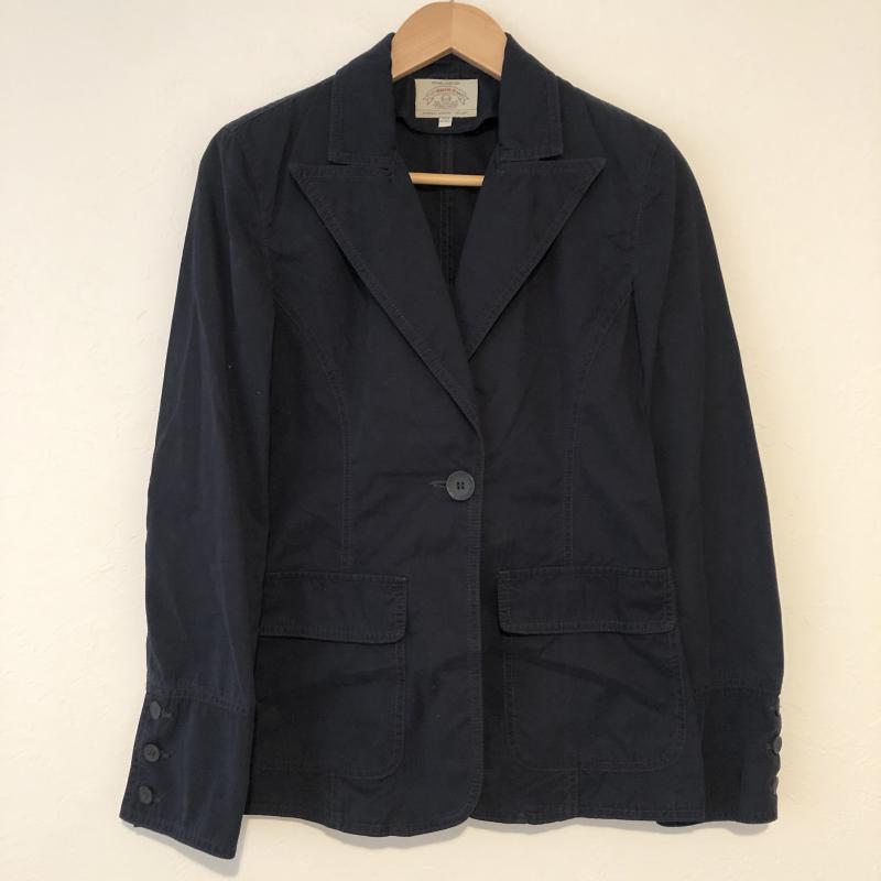 アルマーニジーンズ ARMANI JEANS ジャケット、上着 ジャケット、ブレザー コットンジャケット 無地 紺 / ネイビー / レディース USED 古着 中古 10031070