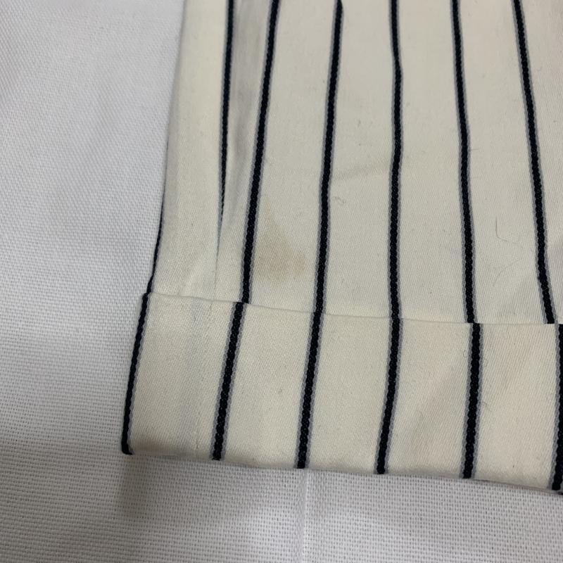 ミラオーウェン Mila Owen パンツ スラックス テーパード 0 ストライプ 白 / ホワイト / X 黒 / ブラック / レディース USED 古着 中古 10031111