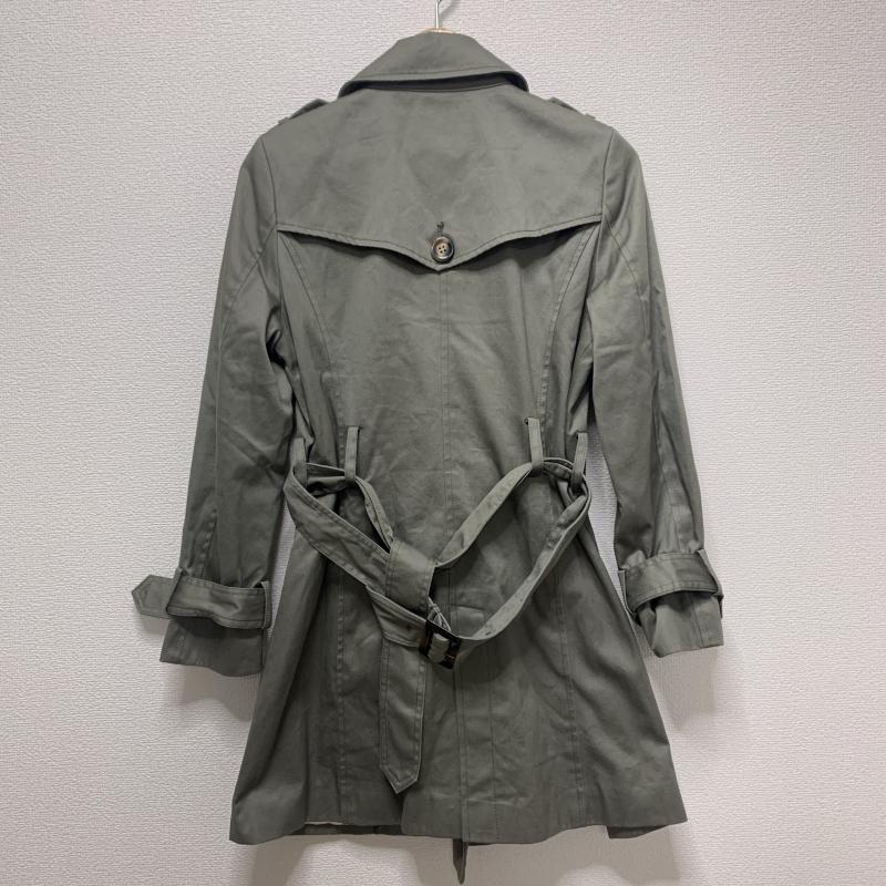 ページボーイ PAGEBOY コート トレンチコート ミドル丈トレンチコート M 無地 カーキ / カーキ / レディース USED 古着 中古 10031135