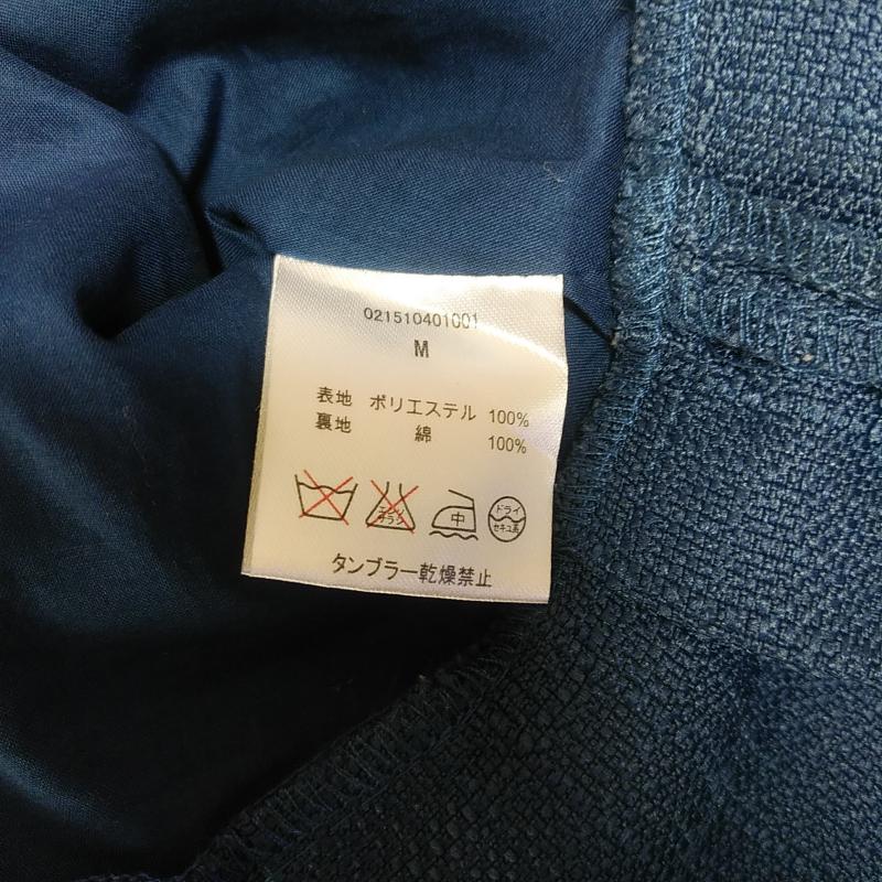 ダズリン dazzlin カットソー 半袖 裾プリーツ M チェック 紺 / ネイビー /  レディース USED 古着 中古 10031142