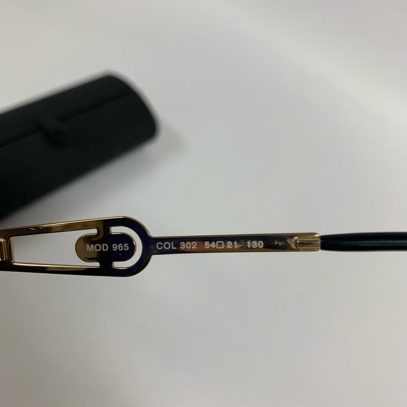 カザール CAZAL めがね・サングラス サングラス MOD965 無地 黒 / ブラック / X 金 / ゴールド / メンズ USED 古着 中古 10031149