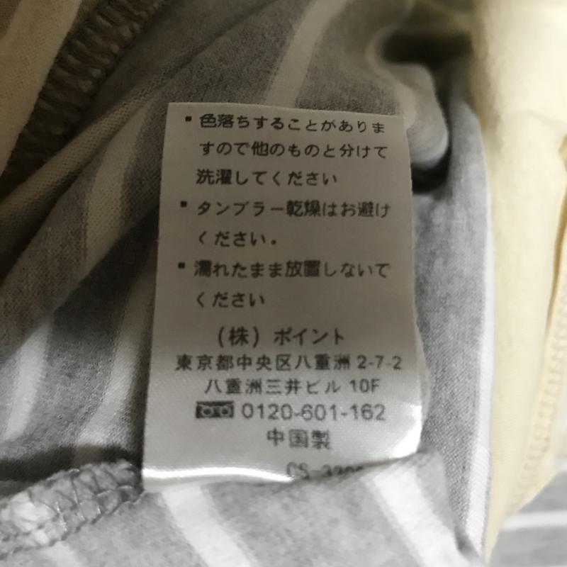 レプシィム LEPSIM チュニック 半袖 M ボーダー柄 X 無地 灰 / グレー / X ベージュ / ベージュ / X 白 / ホワイト / レディース USED 古着 中古 10031231