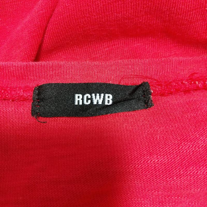 アールシーダブリュービー RCWB Tシャツ 長袖 S 無地 X ロゴ、文字 赤 / レッド / X 白 / ホワイト / レディース USED 古着 中古 10031276