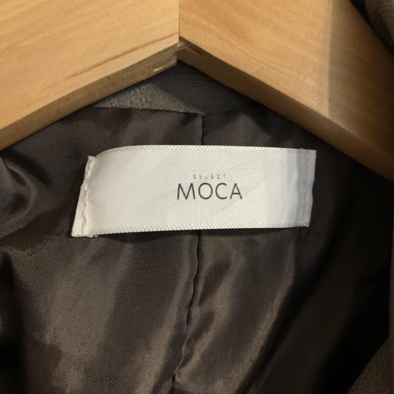 セレクトモカ select MOCA ジャケット、上着 レザージャケット フェイクレザー 合成皮革 M 無地 茶 / ブラウン / レディース USED 古着 中古 10031297