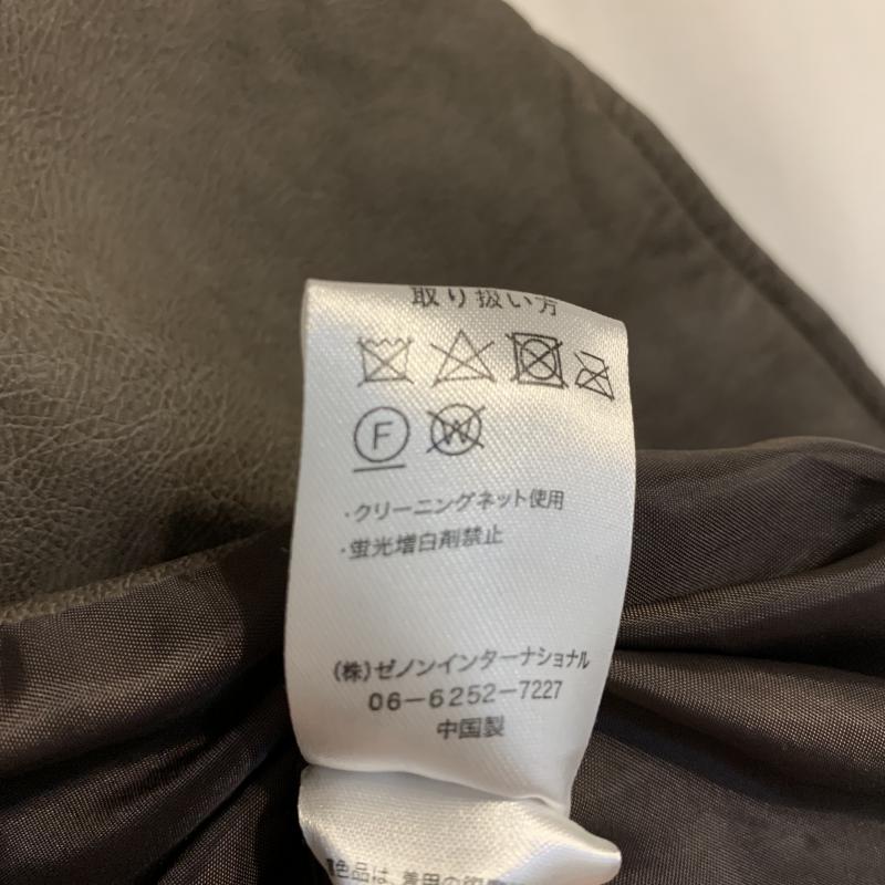 セレクトモカ select MOCA ジャケット、上着 レザージャケット フェイクレザー 合成皮革 M 無地 茶 / ブラウン / レディース USED 古着 中古 10031297