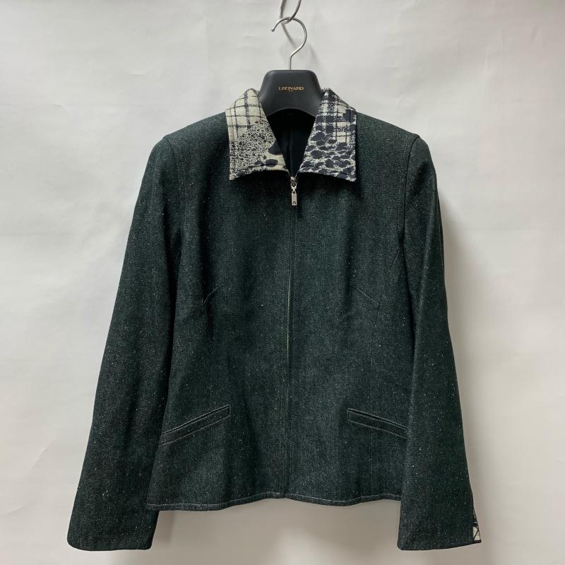 レオナール LEONARD ジャケット、上着 ジャケット、ブレザー 無地 X インディゴ / インディゴ / X ベージュ / ベージュ / X 黒 / ブラック / レディース USED 古着 中古 10031308