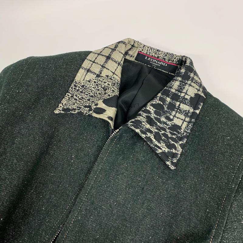 レオナール LEONARD ジャケット、上着 ジャケット、ブレザー 無地 X インディゴ / インディゴ / X ベージュ / ベージュ / X 黒 / ブラック / レディース USED 古着 中古 10031308