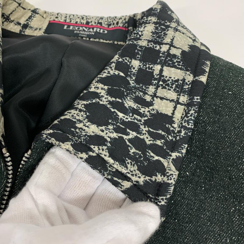レオナール LEONARD ジャケット、上着 ジャケット、ブレザー 無地 X インディゴ / インディゴ / X ベージュ / ベージュ / X 黒 / ブラック / レディース USED 古着 中古 10031308