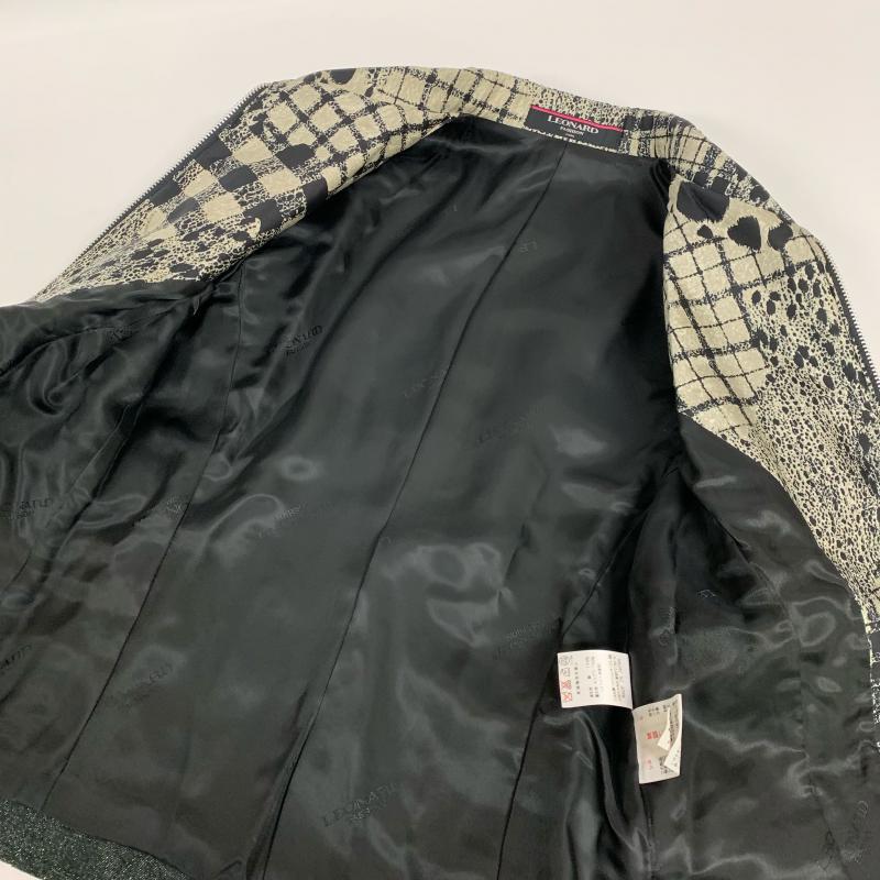 レオナール LEONARD ジャケット、上着 ジャケット、ブレザー 無地 X インディゴ / インディゴ / X ベージュ / ベージュ / X 黒 / ブラック / レディース USED 古着 中古 10031308