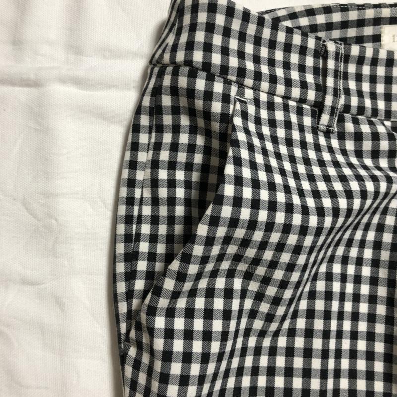 トゥエルブ アジェンダ 12Twelve Agenda パンツ スラックス 36 チェック 白 / ホワイト / X 黒 / ブラック / レディース USED 古着 中古 10031427