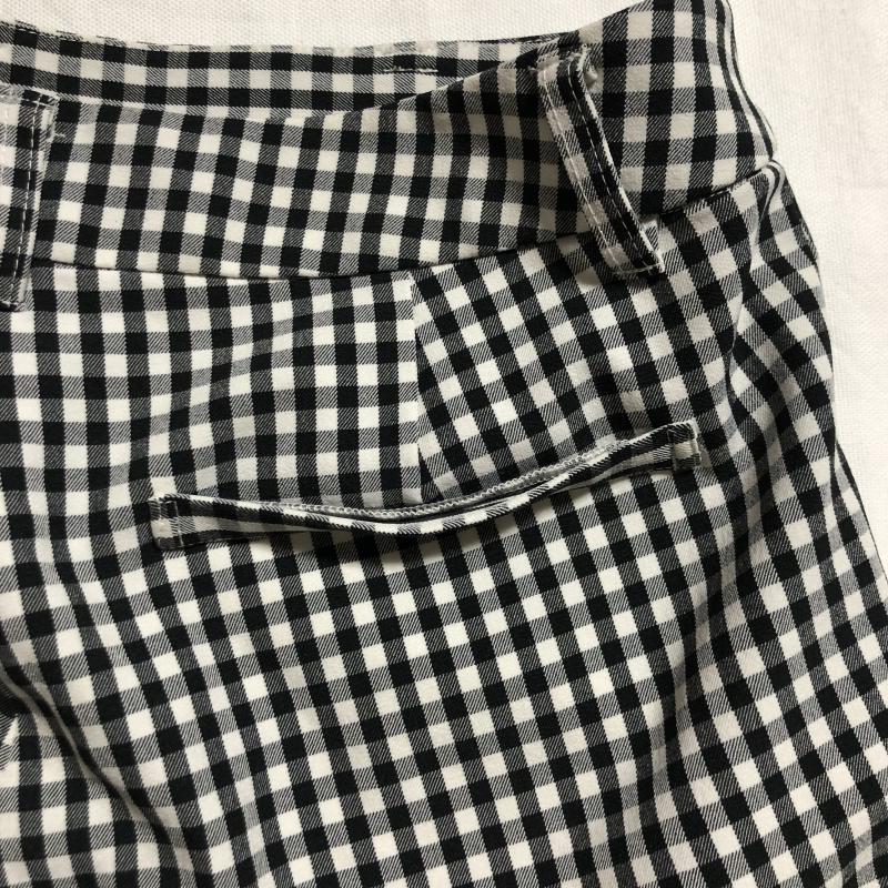トゥエルブ アジェンダ 12Twelve Agenda パンツ スラックス 36 チェック 白 / ホワイト / X 黒 / ブラック / レディース USED 古着 中古 10031427