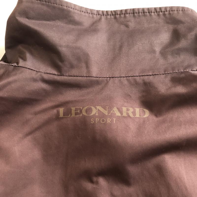 レオナールスポーツ LEONARD SPORT ベスト ベスト ボタンベスト ブルゾン 40 無地 X ロゴ、文字 X ワンポイント X プリント X 総柄 X 茶 / ブラウン / X マルチカラー / マルチカラー / レディース USED 古着 中古 10031464