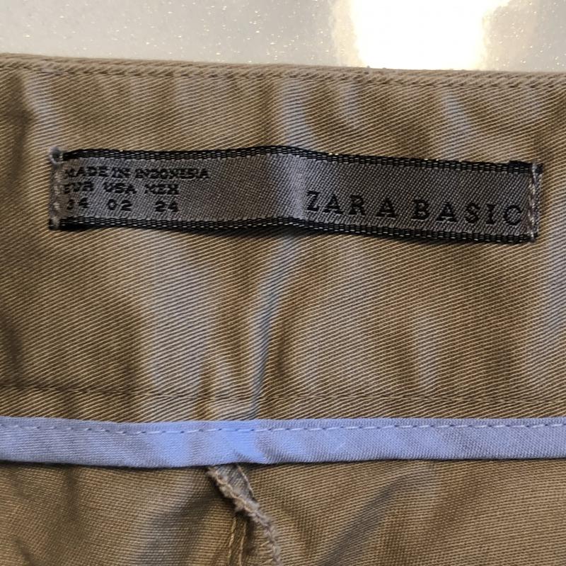 ザラベーシック ZARA BASIC パンツ スラックス 34 無地 ベージュ / ベージュ / レディース USED 古着 中古 10031473