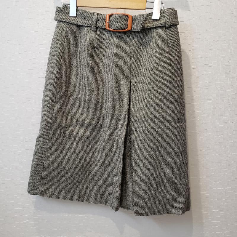MKミッシェルクラン MK MICHEL KLEIN スカート ひざ丈スカート 38 無地 灰 / グレー / レディース USED 古着 中古 10031539