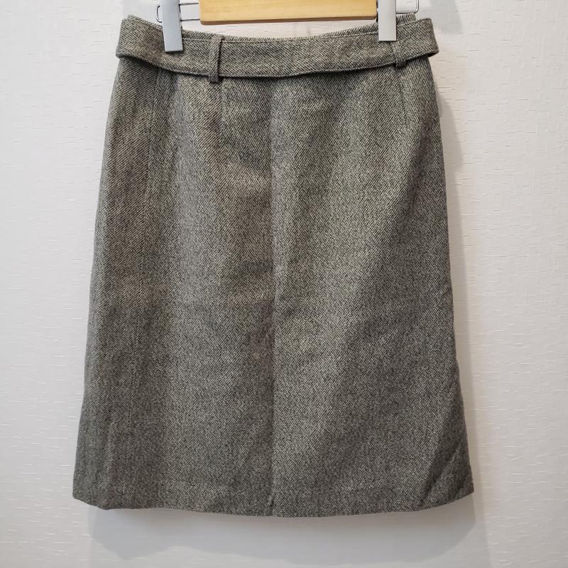 MKミッシェルクラン MK MICHEL KLEIN スカート ひざ丈スカート 38 無地 灰 / グレー / レディース USED 古着 中古 10031539