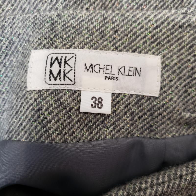 MKミッシェルクラン MK MICHEL KLEIN スカート ひざ丈スカート 38 無地 灰 / グレー / レディース USED 古着 中古 10031539