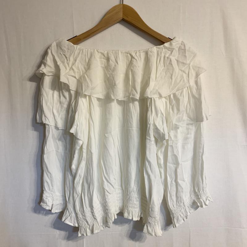 クリスプ Crisp カットソー 長袖 プルオーバーブラウス FREE 無地 白 / ホワイト /  レディース USED 古着 中古 10031542