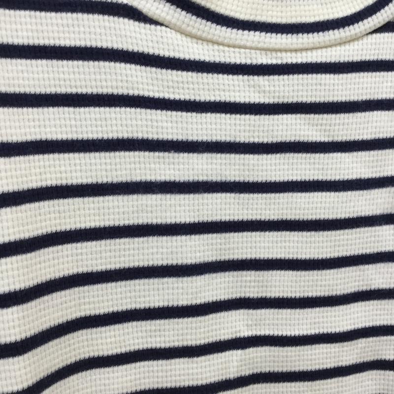 ヘザー Heather カットソー 半袖 FREE ボーダー柄 白 / ホワイト / X 紺 / ネイビー /  レディース USED 古着 中古 10031657