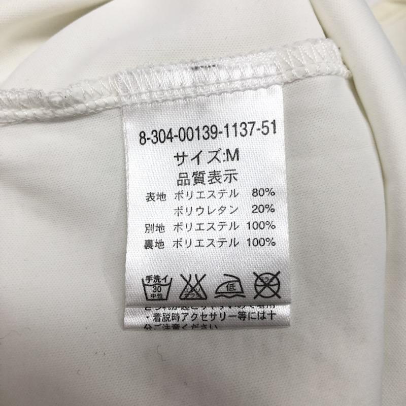 ミッシュマッシュ MISCH MASCH カットソー 半袖 ビジュー付フレンチスリーブカットソー M 無地 白 / ホワイト /  レディース USED 古着 中古 10031712