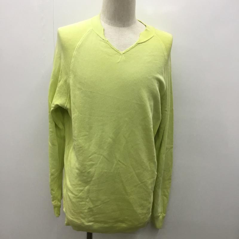 ディーゼル DIESEL カットソー 長袖 無地 Vネック S 無地 黄 / イエロー / メンズ USED 古着 中古 10031794