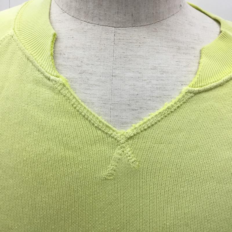 ディーゼル DIESEL カットソー 長袖 無地 Vネック S 無地 黄 / イエロー / メンズ USED 古着 中古 10031794