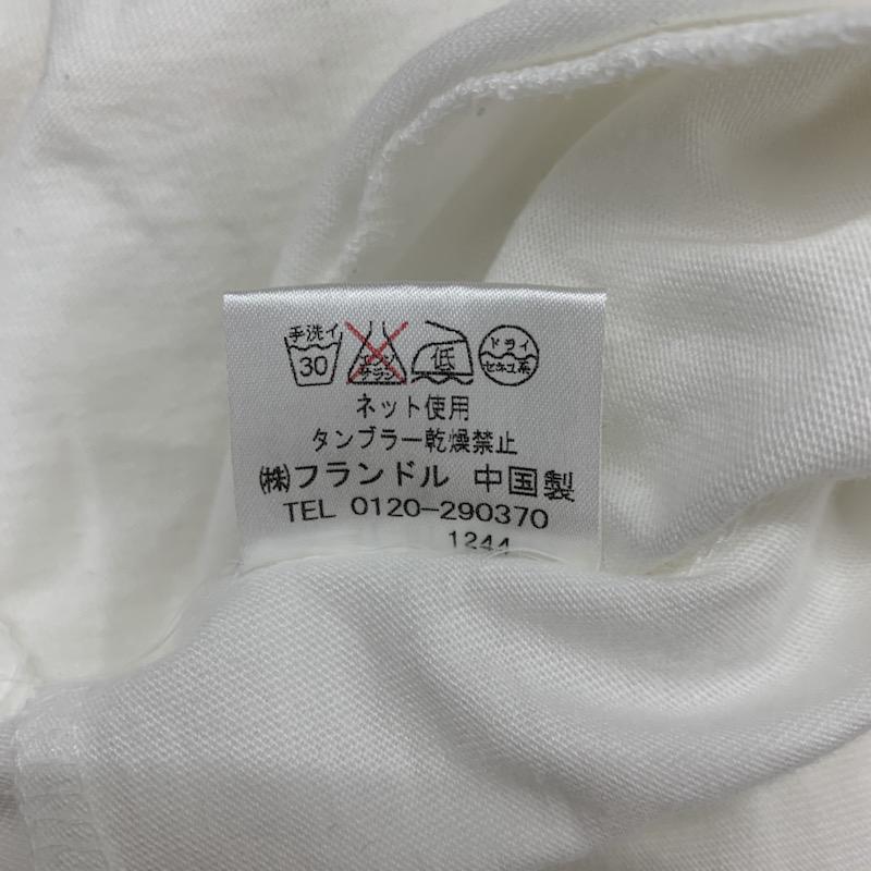 エフデ ef-de カットソー 半袖 無地 フリル レース 9 無地 白 / ホワイト /  レディース USED 古着 中古 10031823
