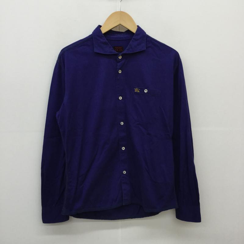 アールジェイビー R.J.B カットソー 長袖 S ワンポイント 青 / ブルー / メンズ USED 古着 中古 10031882
