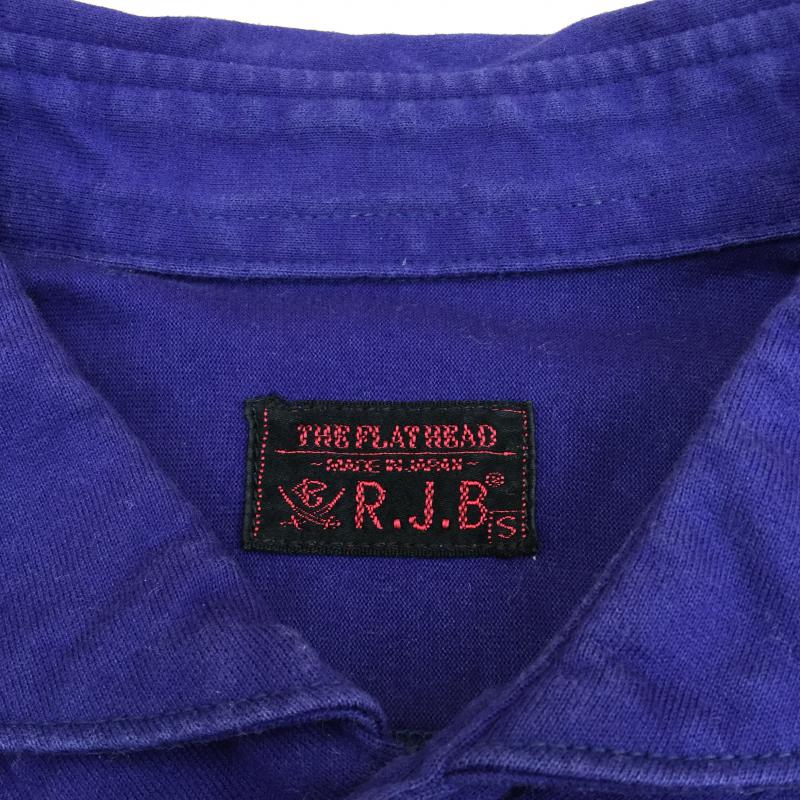 アールジェイビー R.J.B カットソー 長袖 S ワンポイント 青 / ブルー / メンズ USED 古着 中古 10031882