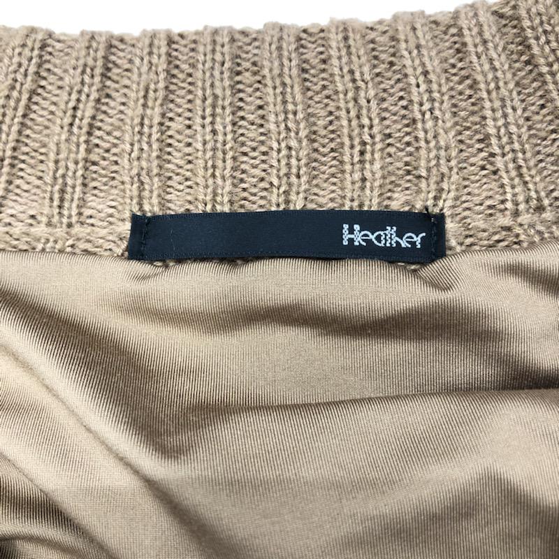 ヘザー Heather カーディガン 長袖 無地 FREE 無地 茶 / ブラウン / レディース USED 古着 中古 10031883