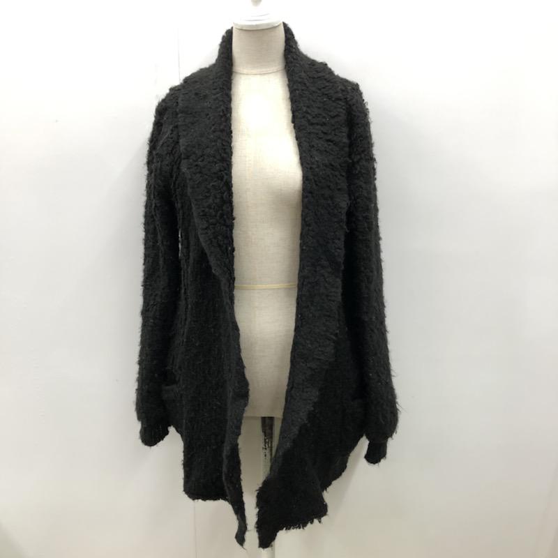 ヘザー Heather カーディガン 長袖 無地 FREE 無地 黒 / ブラック / レディース USED 古着 中古 10031884