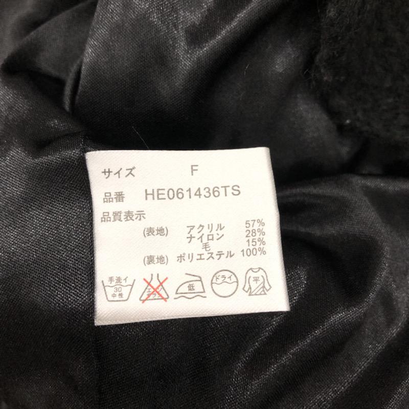 ヘザー Heather カーディガン 長袖 無地 FREE 無地 黒 / ブラック / レディース USED 古着 中古 10031884