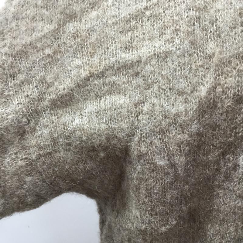 エージーバイアクアガール AGBYAQUAGIRL カーディガン 長袖 無地 M 無地 ベージュ / ベージュ / レディース USED 古着 中古 10031906