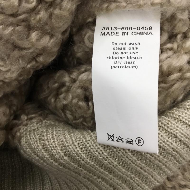 グリーンレーベルリラクシング green label relaxing ニット、セーター 長袖 無地 クルーネック 無地 ベージュ / ベージュ / レディース USED 古着 中古 10031986