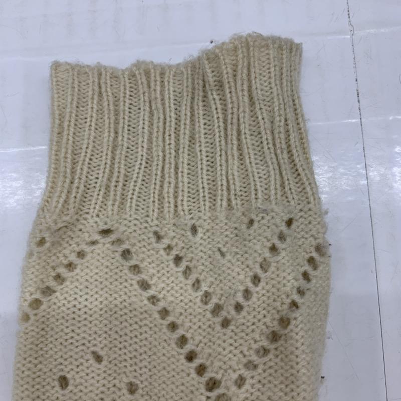 マジェスティックレゴン MAJESTIC LEGON ニット、セーター 長袖 ひし形模様編み FREE アイボリー / アイボリー / レディース USED 古着 中古 10031997