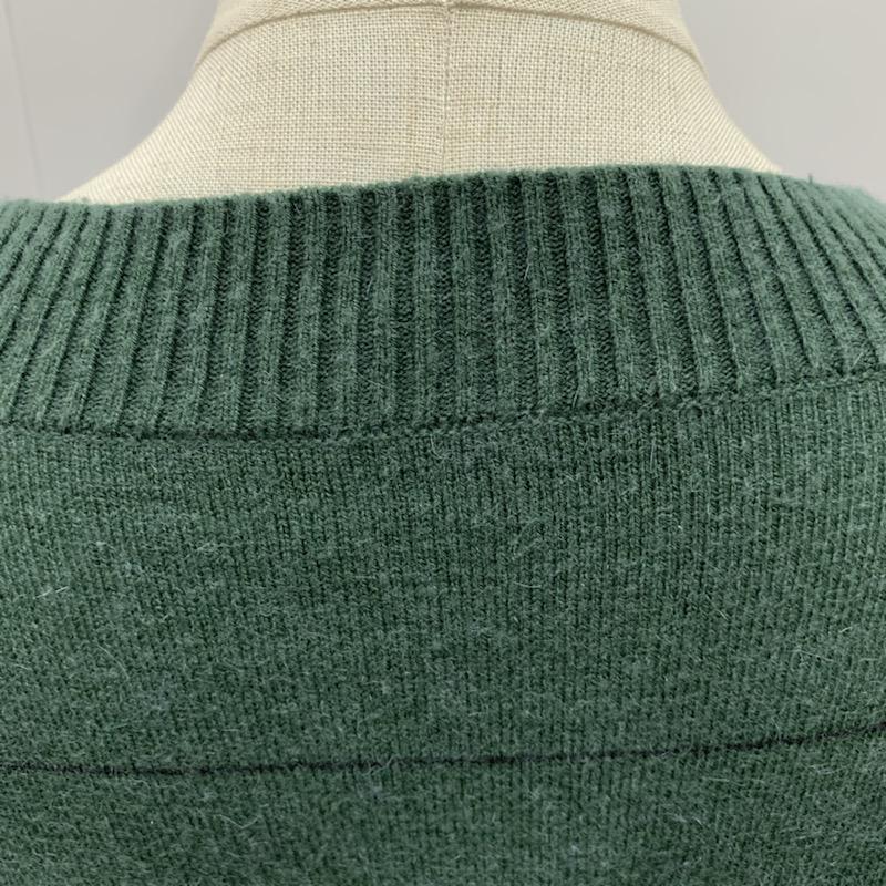 ジーナシス JEANASIS ニット、セーター 長袖 ボーダー FREE ボーダー柄 緑 / グリーン / X 黒 / ブラック / レディース USED 古着 中古 10032004