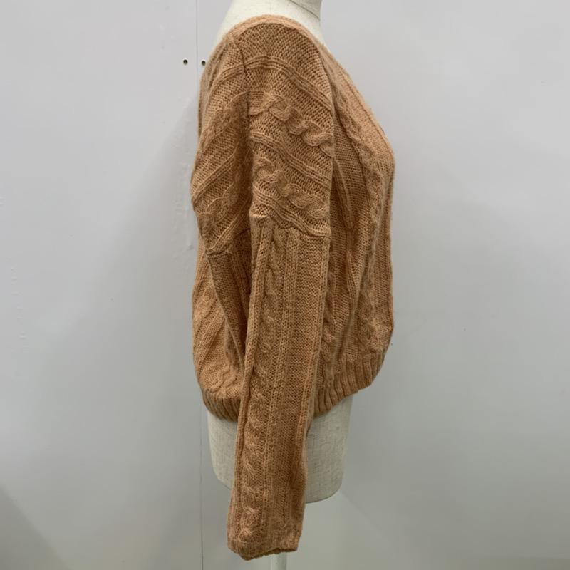 ダズリン dazzlin ニット、セーター 長袖 無地 ケーブル編み FREE 無地 桃 / ピンク / レディース USED 古着 中古 10032005