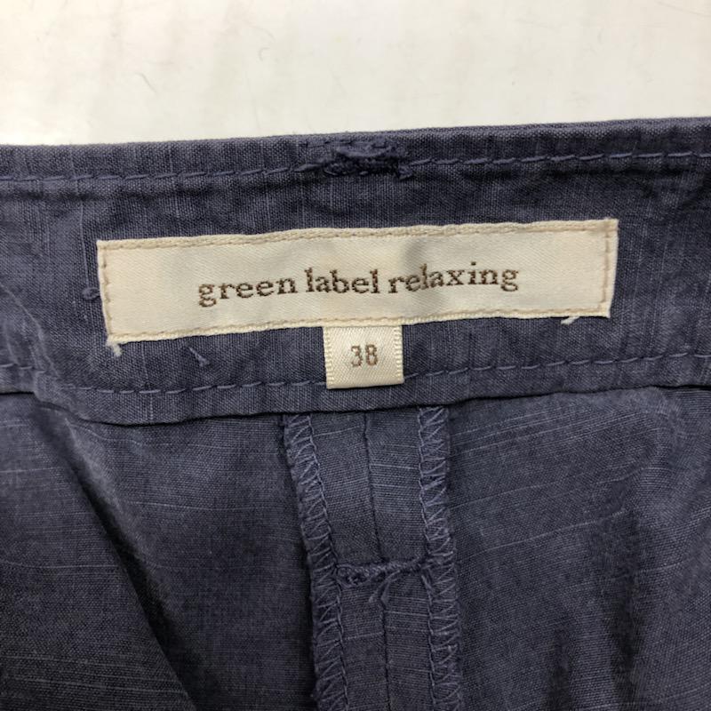 グリーンレーベルリラクシング green label relaxing パンツ ショートパンツ 38 無地 紺 / ネイビー / レディース USED 古着 中古 10032085