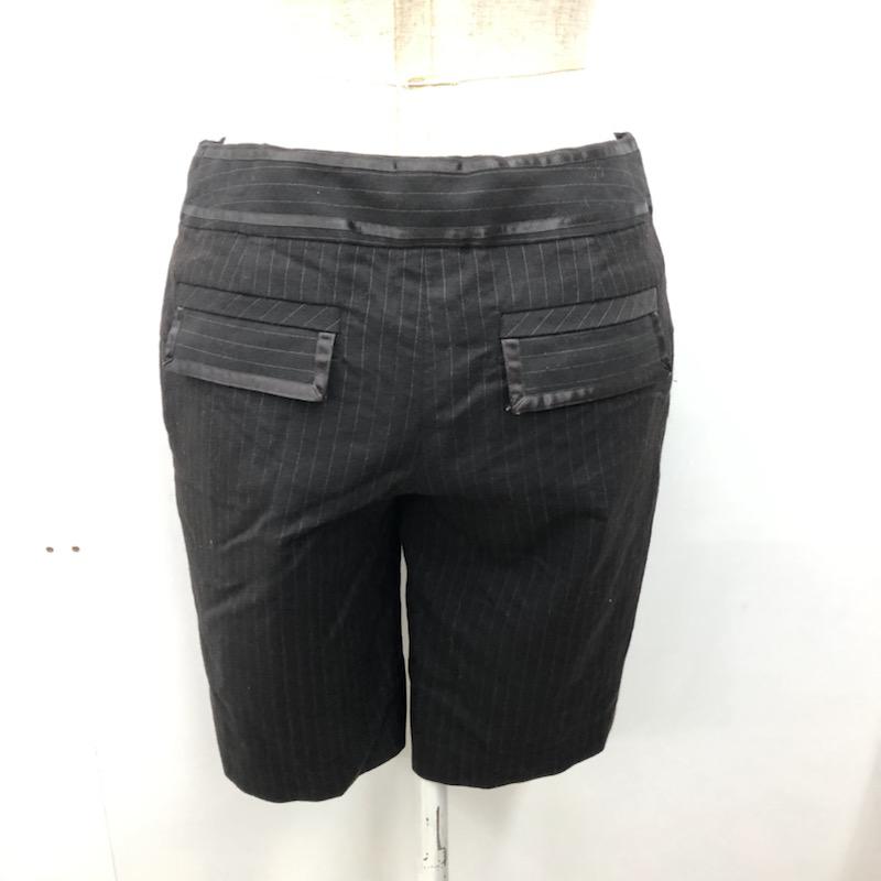 ノーリーズ NOLLEY'S パンツ ショートパンツ 36 ストライプ 黒 / ブラック / レディース USED 古着 中古 10032088