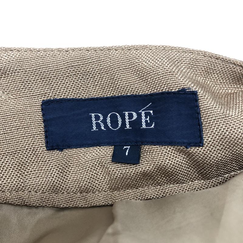 ロペ ROPE' パンツ ショートパンツ 7 無地 カーキ / カーキ / レディース USED 古着 中古 10032089
