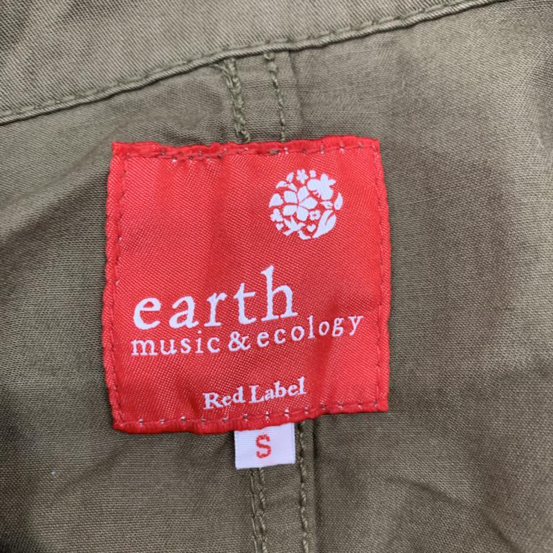 アースミュージックアンドエコロジー earth music&ecology ジャケット、上着 ジャケット、ブレザー ミリタリージャケット 無地 S 無地 カーキ / カーキ / レディース USED 古着 中古 10032116