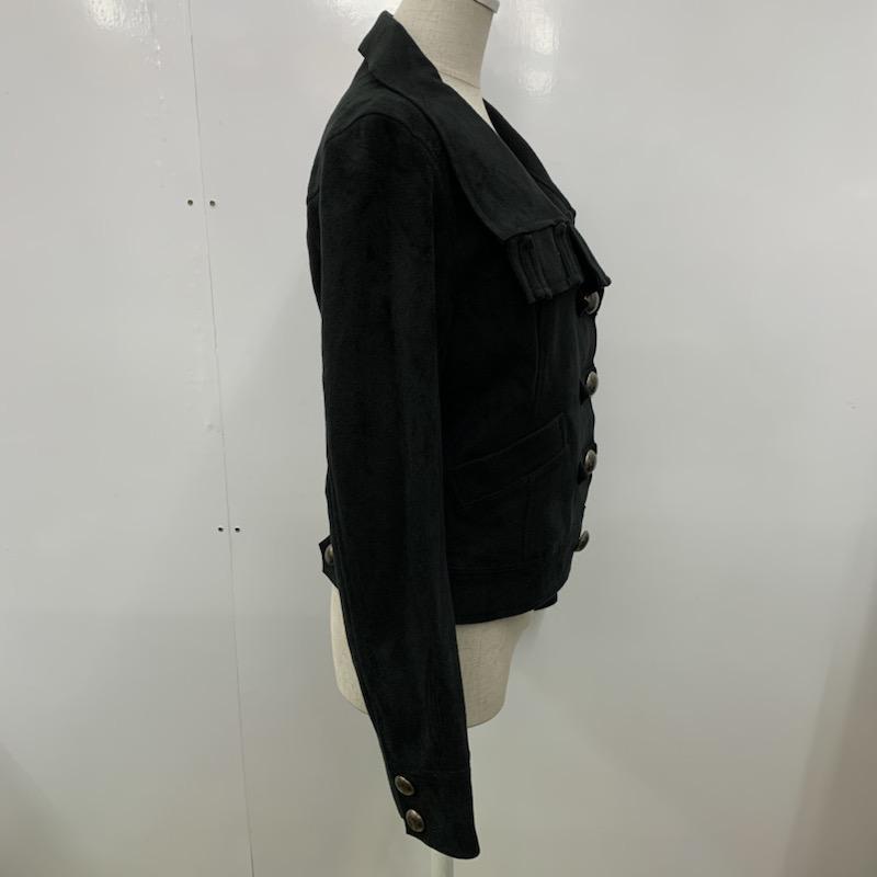 アバハウスドゥウ゛ィネット Abahouse Devinette ジャケット、上着 ジャンパー、ブルゾン 1 無地 黒 / ブラック / レディース USED 古着 中古 10032131