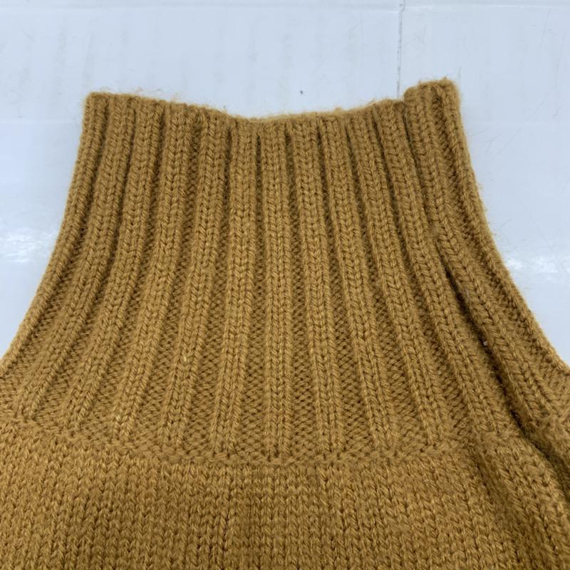 ローリーズファーム LOWRYS FARM ニット、セーター 長袖 M ボーダー柄 茶 / ブラウン / レディース USED 古着 中古 10032276