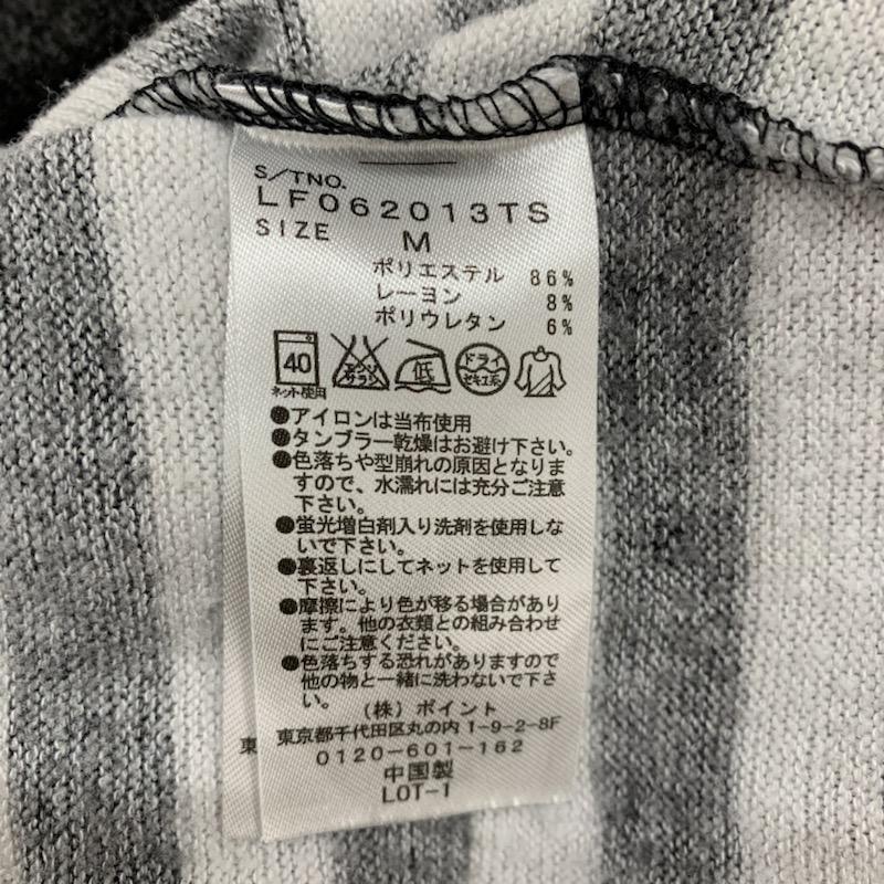 ローリーズファーム LOWRYS FARM カットソー 長袖 ボーダー M ボーダー柄 白 / ホワイト / X 黒 / ブラック /  レディース USED 古着 中古 10032277