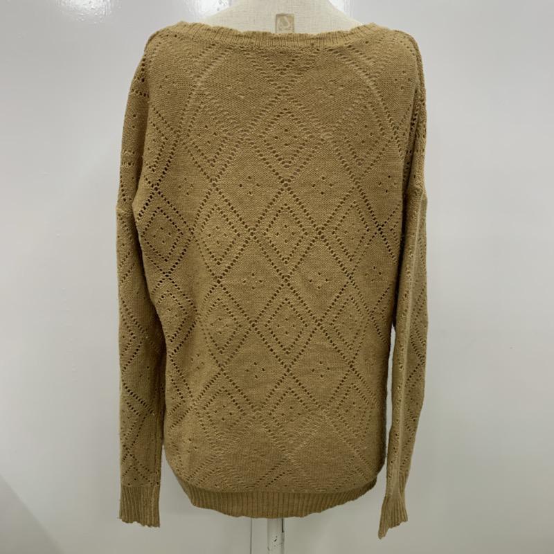 マジェスティックレゴン MAJESTIC LEGON ニット、セーター 長袖 FREE 無地 茶 / ブラウン / レディース USED 古着 中古 10032279